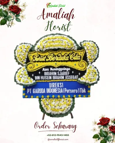 Papan Bunga Duka di Belega